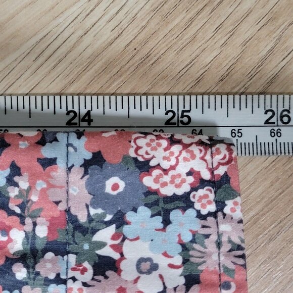 tss Shirt Mens Large Floral Print Pink Red Blue Button Down Made in Japan Cotton - Picture 7 of 10